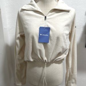 Columbia crop top light weight sweater